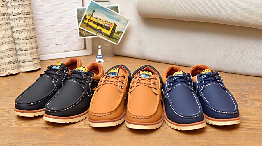 Men's casual urban leather lace up dress shoes