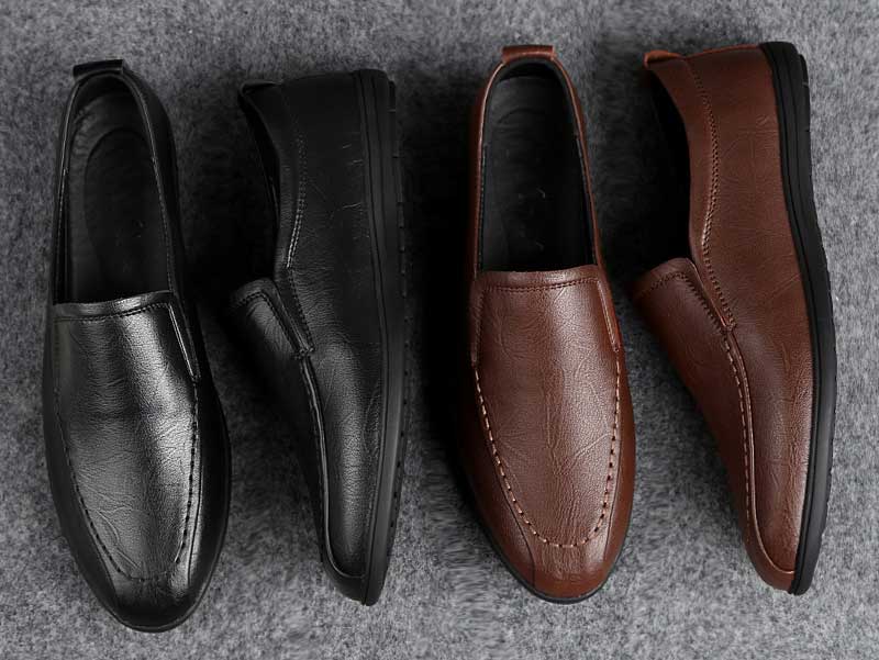 Men's slip on shoe loafers in plain
