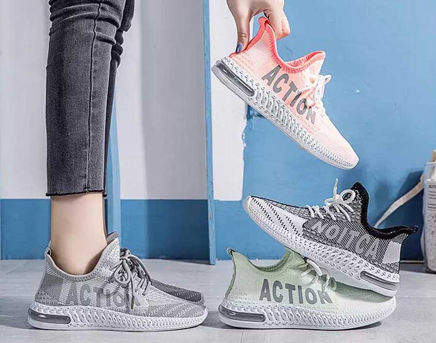 Women's flyknit ACTION print shoe sneakers