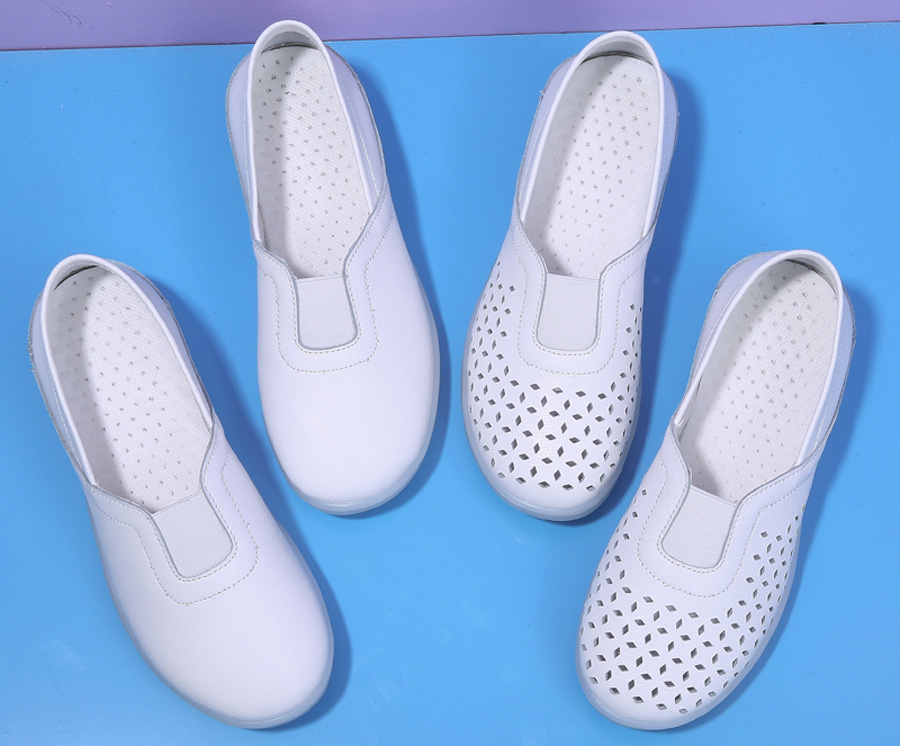 Women's plain slip on shoe loafers